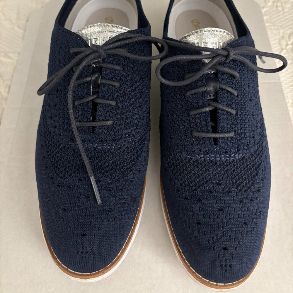 COPY - Women's Cole Haan Originalgrand Navy Wingtip Shoes